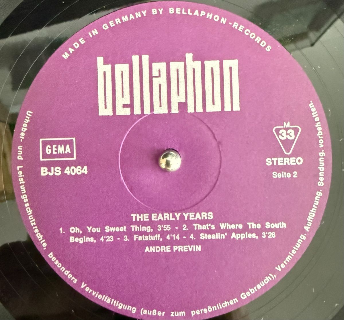 Vinyles: Schallplatte Andre Previn The Early Years  – D'occasion à Goldach par Messerguru 6