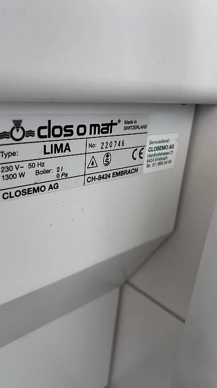 WC: Closomat Lima – Usato da Flums venduto da sunshine1c 1