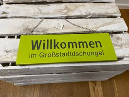 Deko-Türschild aus Holz, 30x10cm