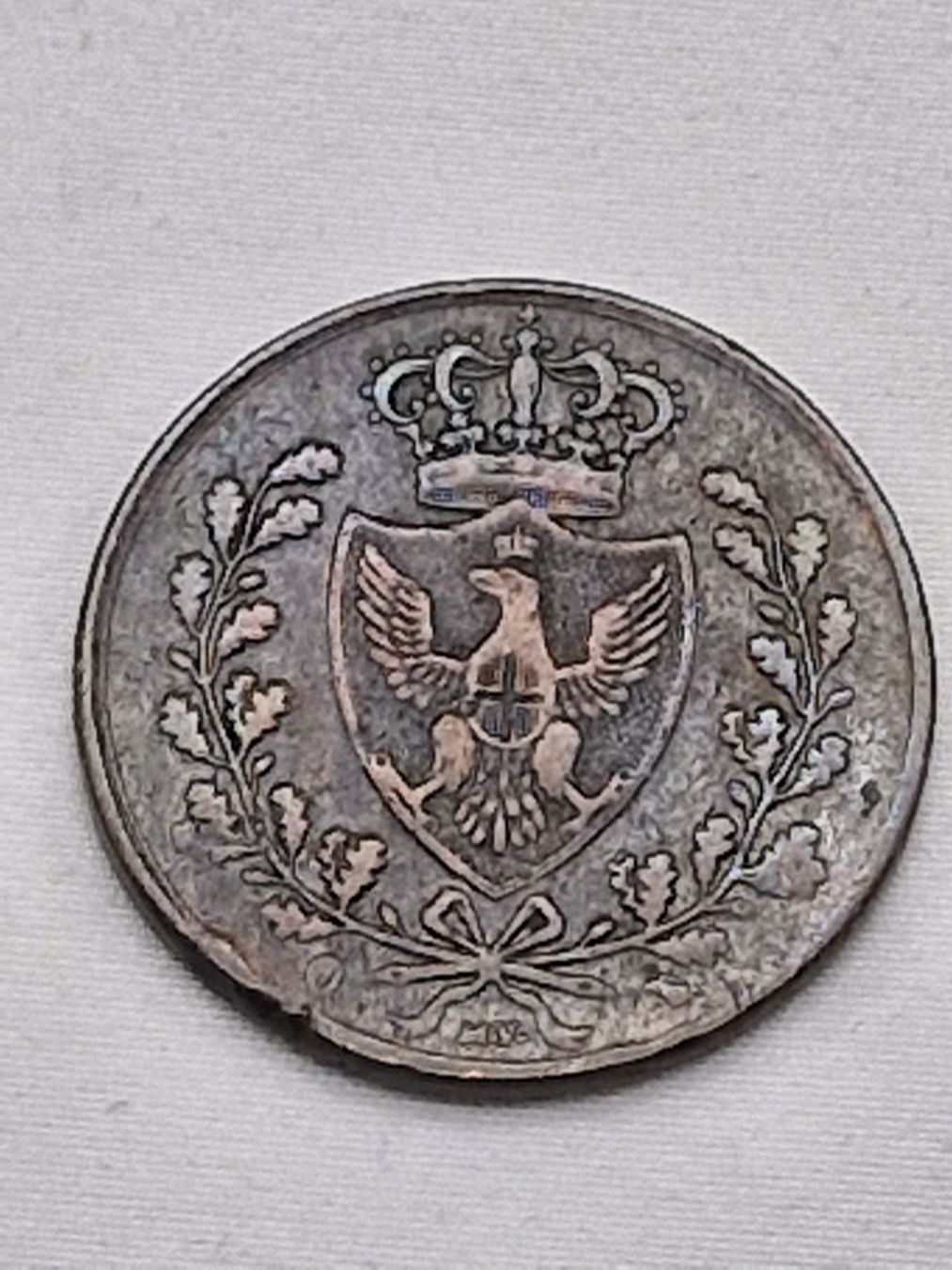 Tutti le monete: ROYAUME DE SARDAIGNE / 2 X 5 CENTESIMI / 1826 – Usato da Bulle venduto da italicum 1