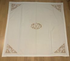 Vintage white tablecloth  138x143 cm