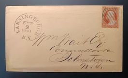 USA, LANSINGBURGH, NEW YORK, NACH JOHNSTOWN + BRIEF 1861