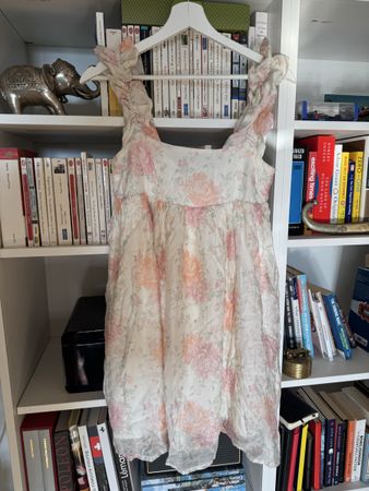 Romantic Floral Mini Dress with Ruffle Straps - Summer!