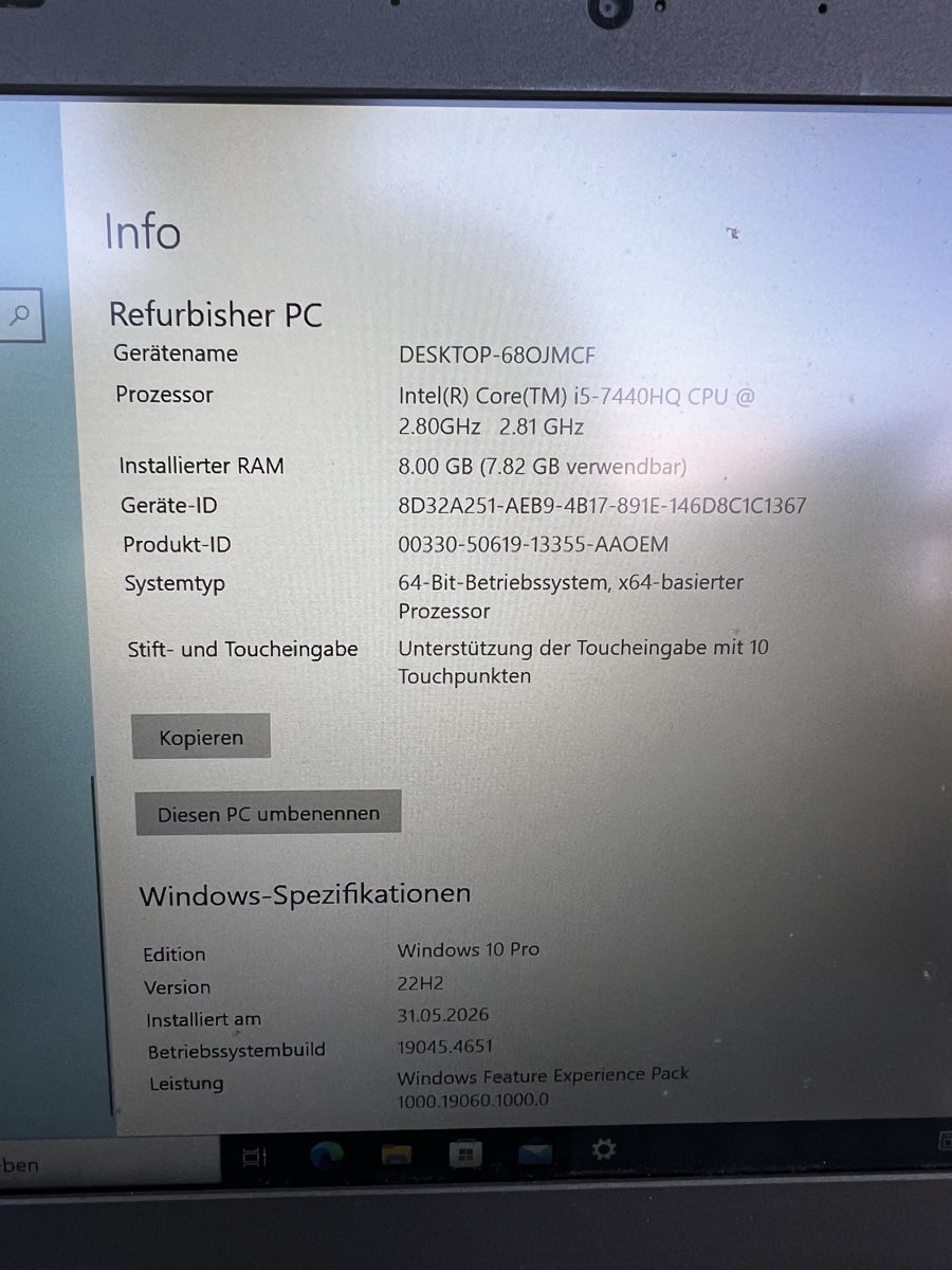 Lenovo Notebook: Lenovo Thinkpad T470p Touchscreen i5 Windows 10 Pro – Usato da Döttingen venduto da Swissquisite 1