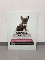 Original KARE Design Glasbild Fashion Dog 80x60 Bulldogge Ch
