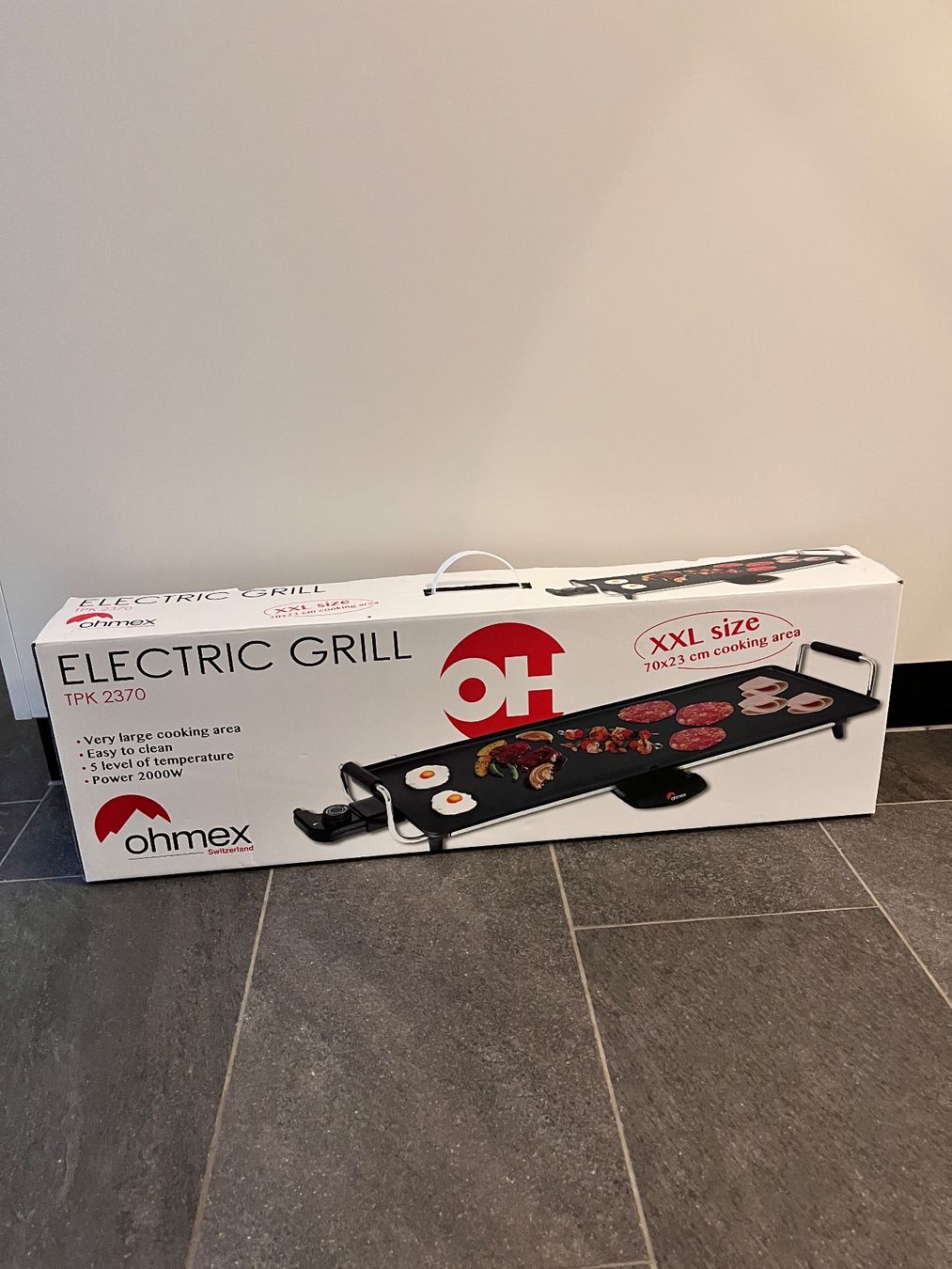 Griglie: Ohmex Tischgrill XXL – Nuovo e nell'imballaggio originale da Rümlang venduto da Dripsale