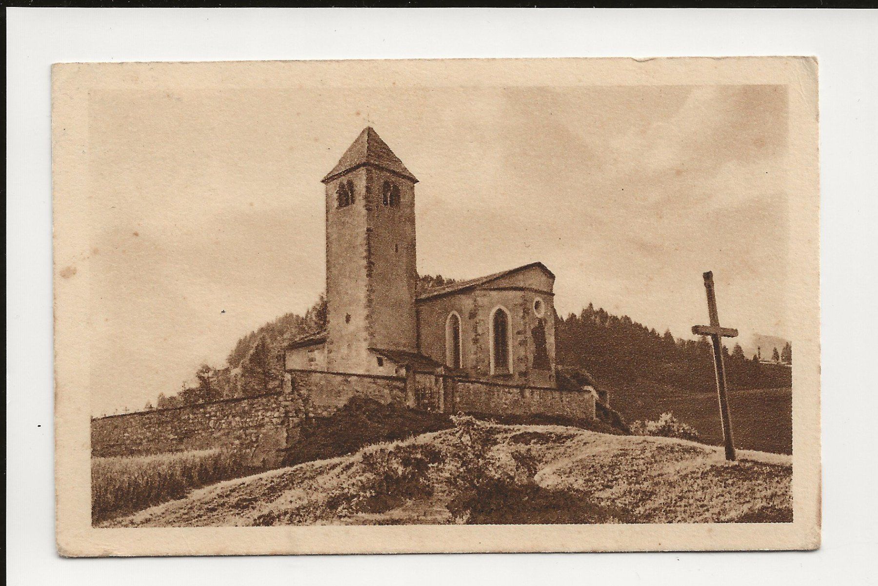 Ansichtskarten: AK 1925 Kirche Santa Maria bei Lenz GR – Gebraucht aus Greifensee von 315WDO