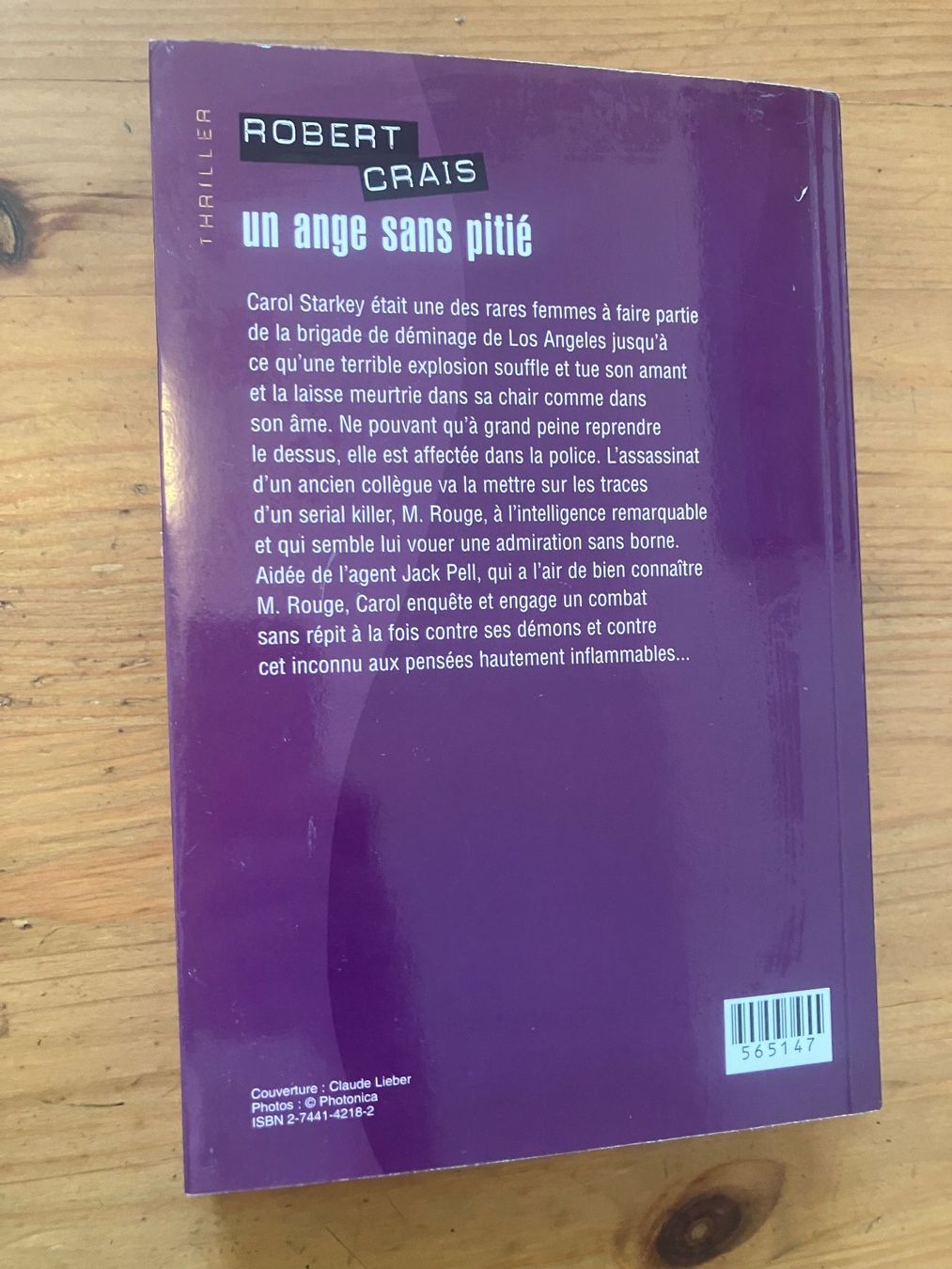 Libri: Un ange sans pitié (Robert Crais) – Usato da Meyrin venduto da Julien333 2