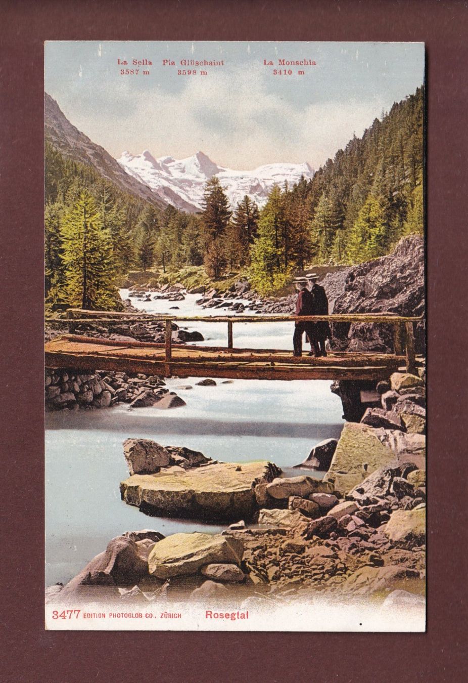 Cartoline postali: Im ROSEGTAL – Usato da Pully venduto da nicecards