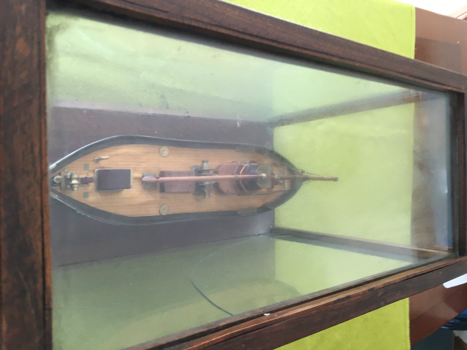 Kit di modellismo & Modellini statici: Antik Modell Schiff in Vitrine – Usato da Binz venduto da Dsc1 4