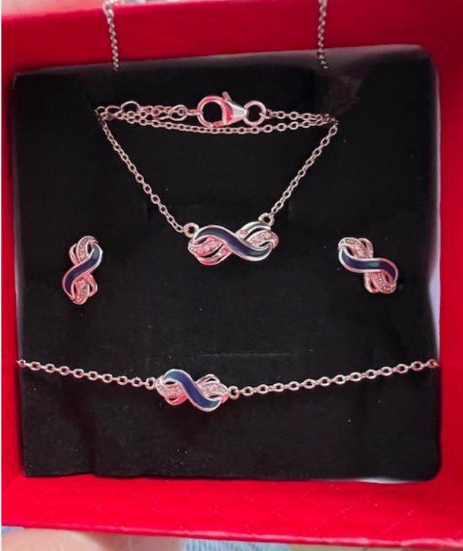 Sonstiger Schmuck: Ensemble collier, bracelet, boucle d'oreille - argent 925 – Neu (gemäss Beschreibung) aus Glattpark(Opfikon) von Miko3711