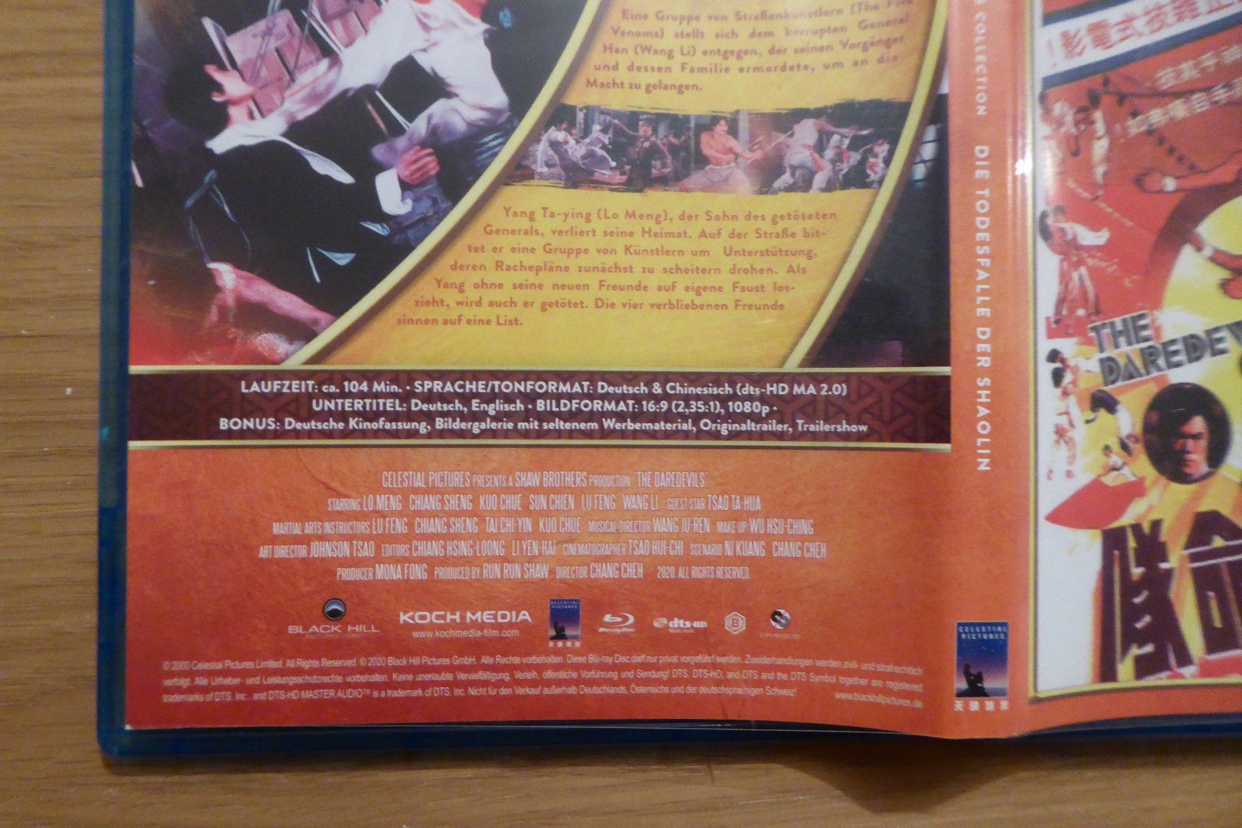 Tutti i DVDs: Bluray Die Todesfalle der Shaolin – Usato da Allschwil venduto da Summelsarium 2