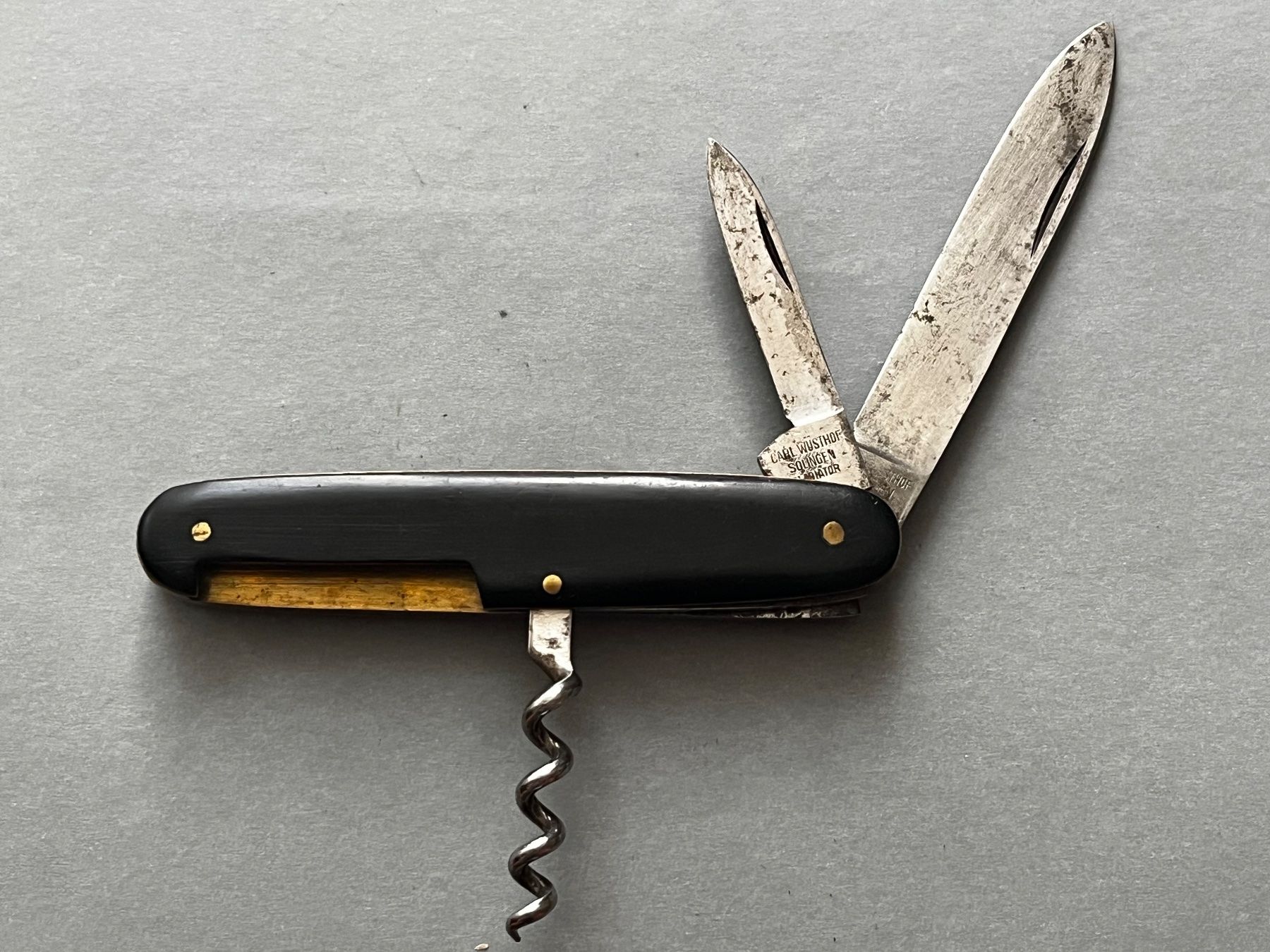 Coltelli tascabile: Altes Wüsthof/Solingen Gladiator 90 mm – Usato da Zürich venduto da FV.vintage