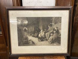 Anker - Gravure Ancienne Encadrée, Basel - À Saisir! (55)