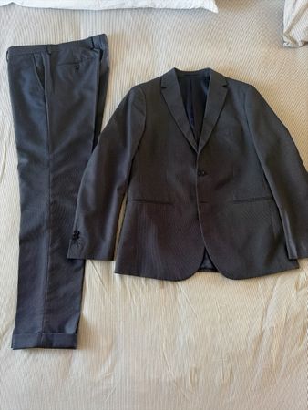 Abito uomo Doppelgänger blu/grigio scuro taglia 50