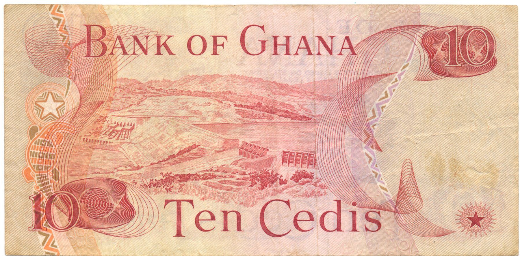 Banconote: Ghana 10 Cedis 2.1.1977 P16e – Usato da Au SG venduto da Zogu 1