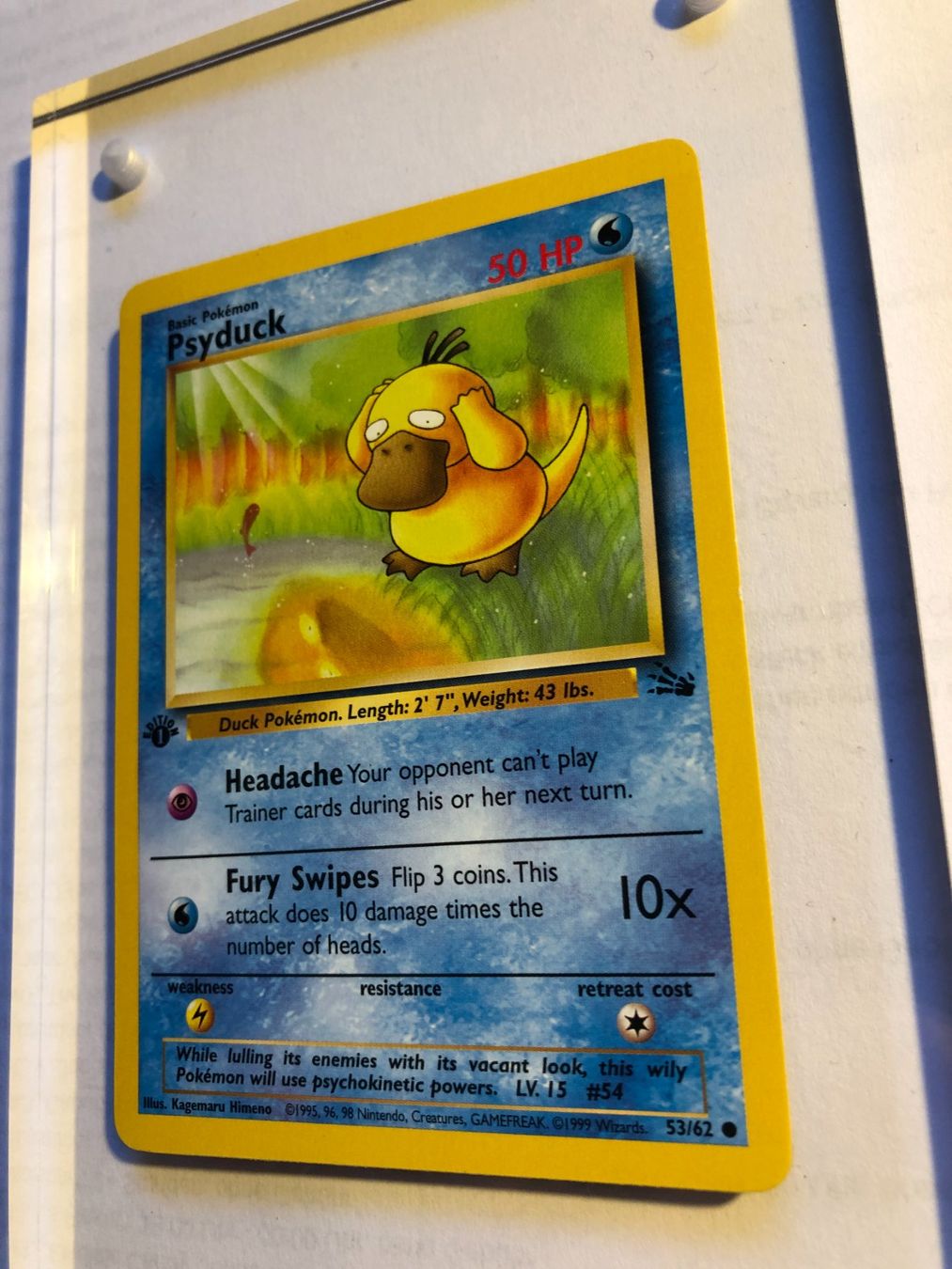 Carte collezionabili: Psyduck 1st Fossil - MINT - ab 1.- – Usato da Giubiasco venduto da dan_pr8b 2