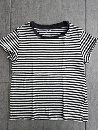 H&M Kinder T-Shirt Gr. 98/104, gestreift