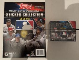 Topps MLB Sticker Collection 2015 Box + Album New
