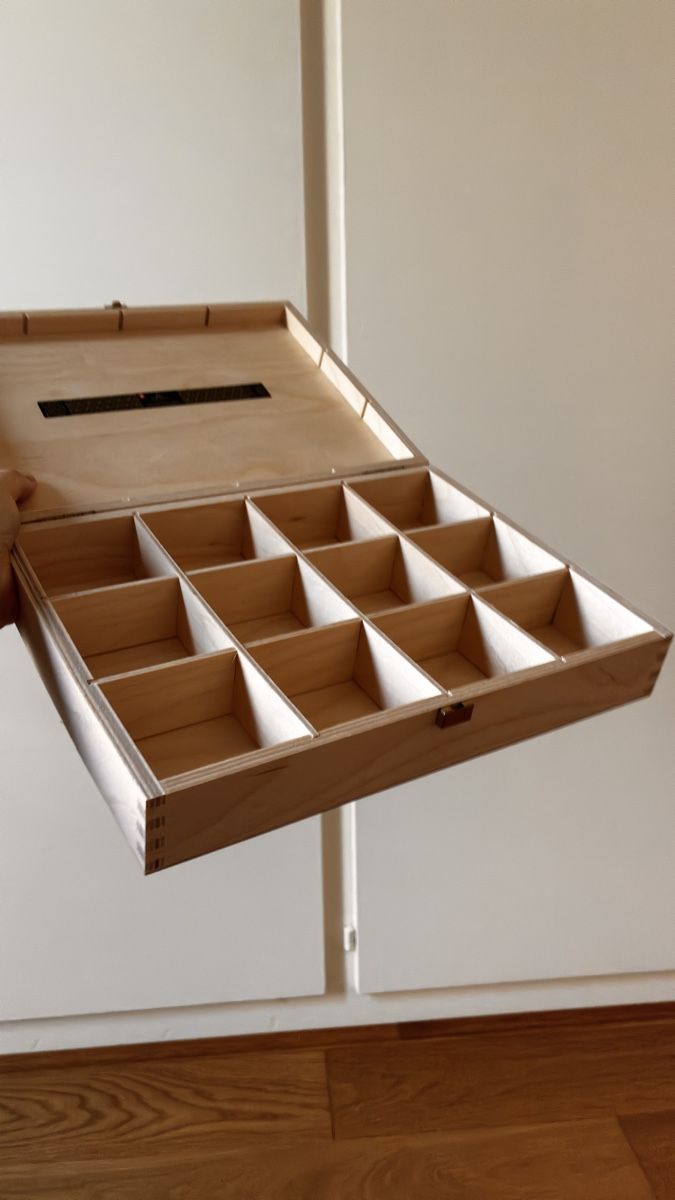 Dosen: Wooden box with 15 compartments decorated Lid – Neu (gemäss Beschreibung) aus Untersiggenthal von mic_ksv9 2