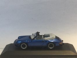 Minichamps 1:43 Porsche 911 Carrera Cabriolet 1983 Blau