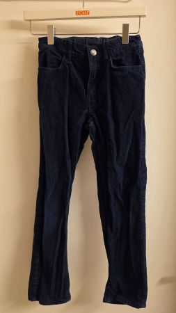 blaue Cordhose Slim Fit Gr. 134