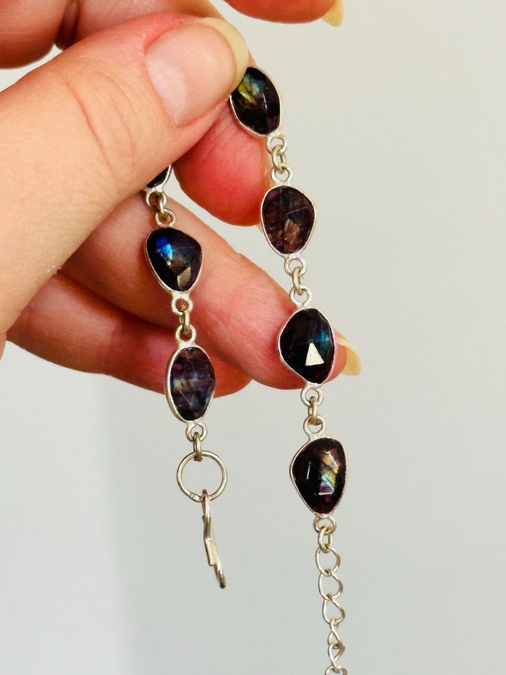 Bracciali & Braccialetti: Handmade Bracelet  Red Flash Labradorite – Nuovo e nell'imballaggio originale da Genève venduto da AGBERG 7