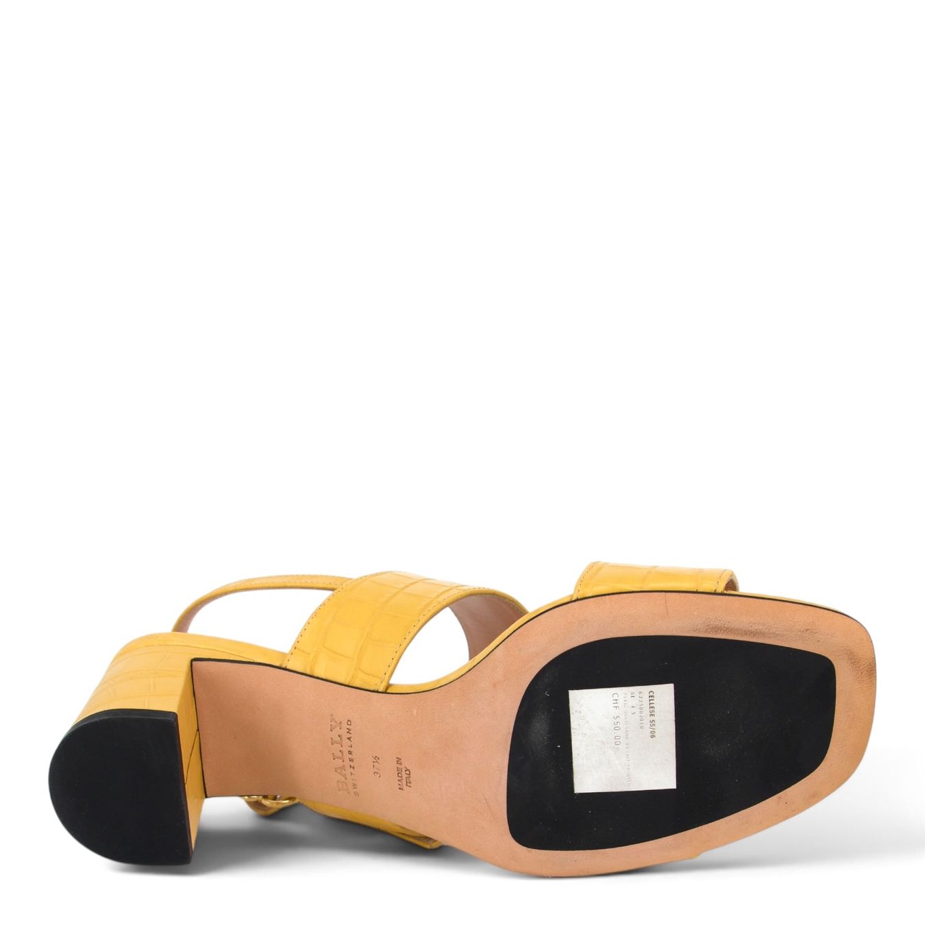 Bally Scarpe da donna: Bally Cellesse Sandalen gelb Gr. 37.5 – Usato da Binningen venduto da Designerlabels 5