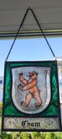 Fensterbild Glas Wappen Cham - Handgefertigt