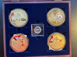 Gotthard Sammler-Set – Gedenkmedaillen Schweiz