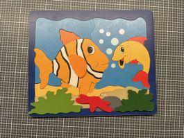 Puzzle: Fische mit 3D Flossen