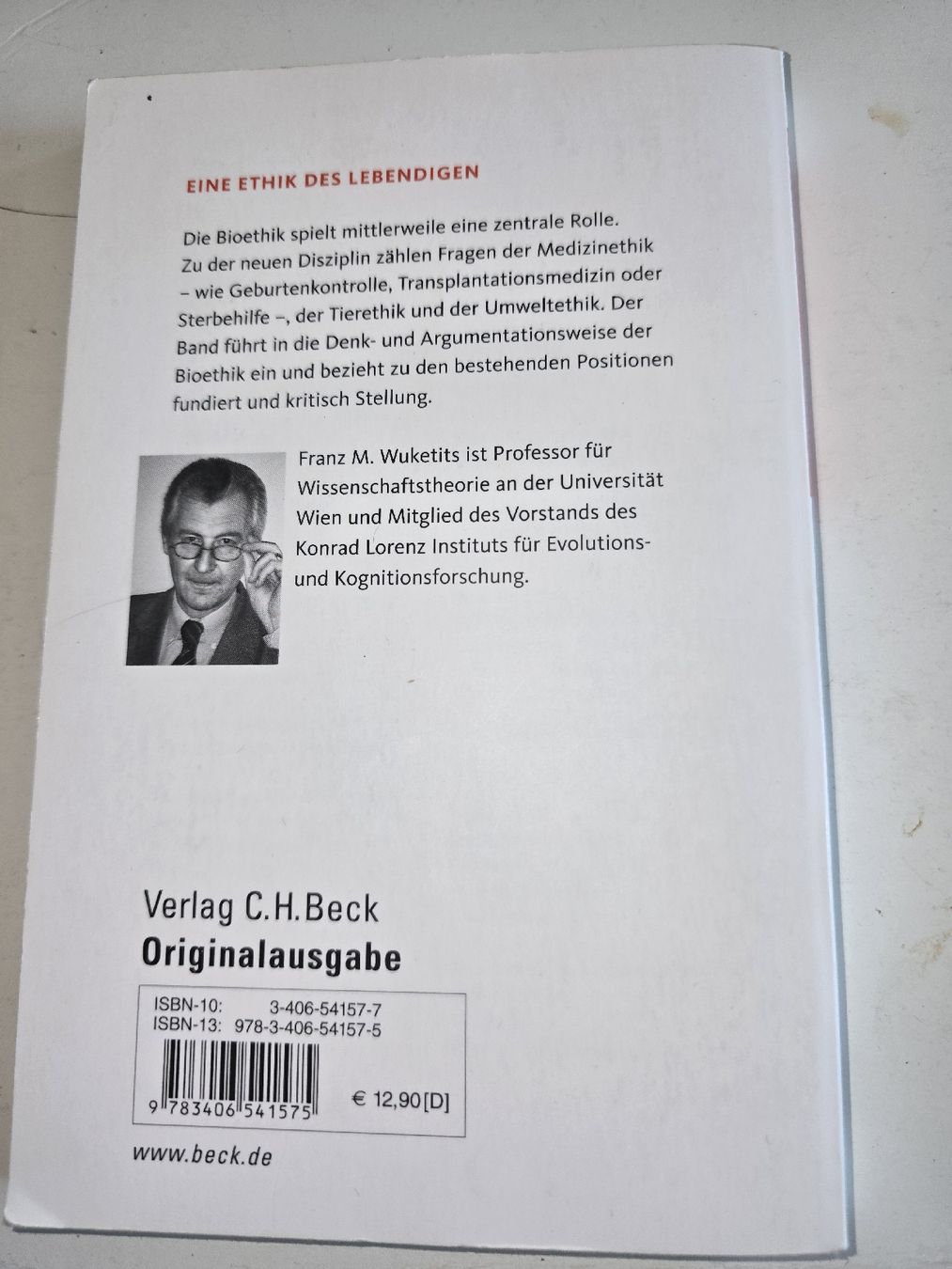 Libri: Bioethik: Kritische Einführung (Wuketits) – Usato da Oberbüren venduto da Elk2025 1