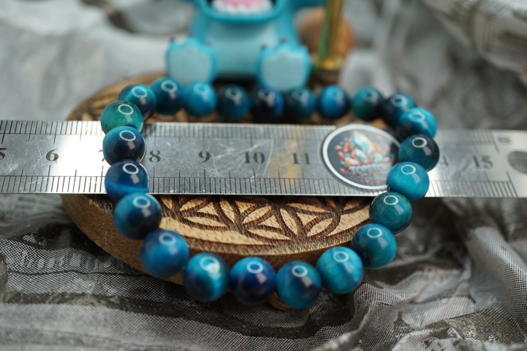 Minerali & Pietre curative: Tigerauge Blau  8mm    Armband      elastisches   Ab 1.- – Nuovo e nell'imballaggio originale da Eschenbach SG venduto da topstone 5