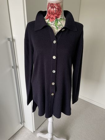 Feste Strickjacke Mark & Spencer 38/40 Wollmix dunkelblau