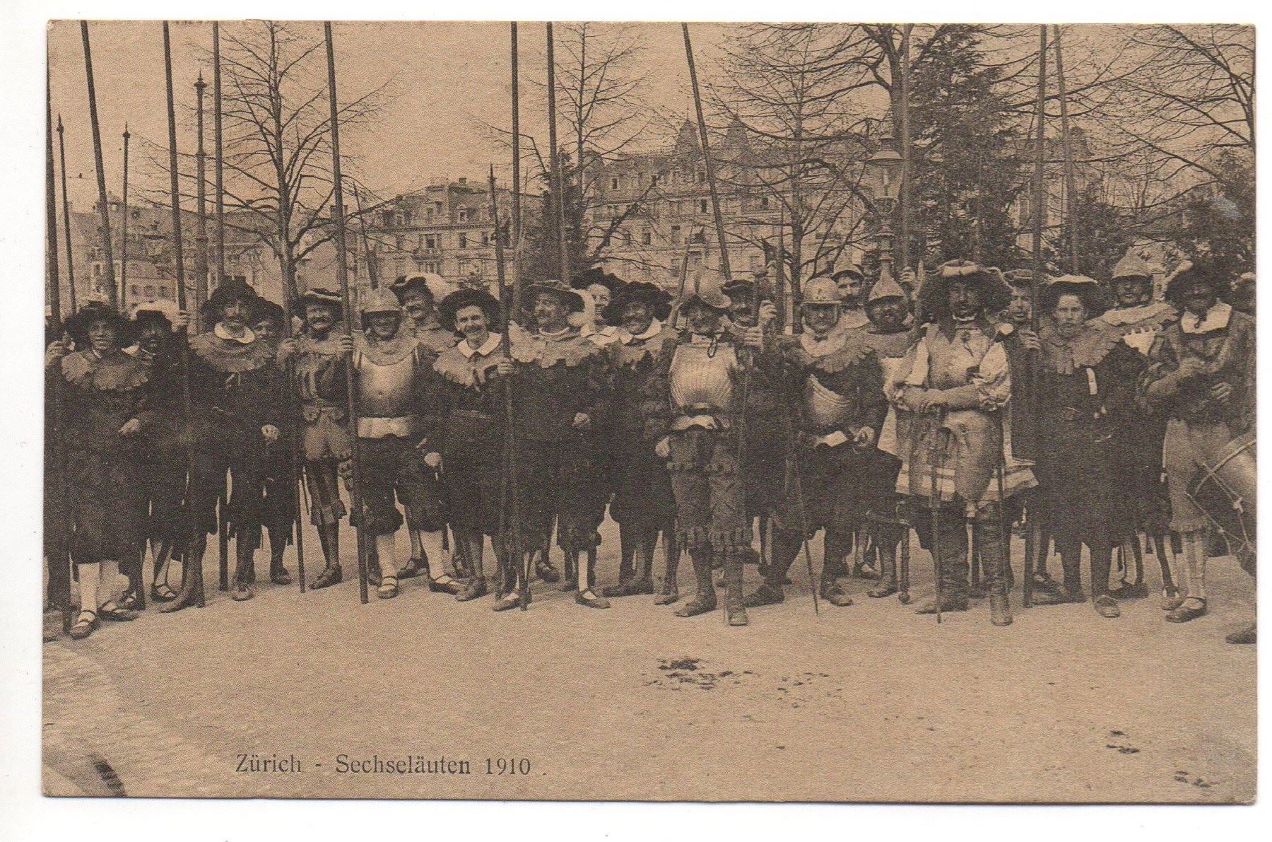 Cartoline postali: ZÜRICH Sechseläuten 1910 – Usato da Jona venduto da philajona