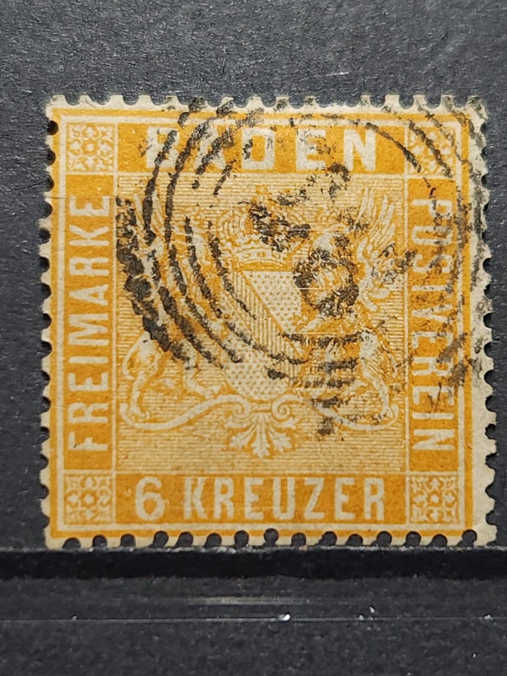 Alle Briefmarken: AD Baden Mi-Nr.10 b Gestempelt 120 Fr – Gebraucht aus Kriens von Nidfeld45 1