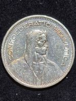 5 Franken Muenze 1954 - Sammlerstueck mit Patina!