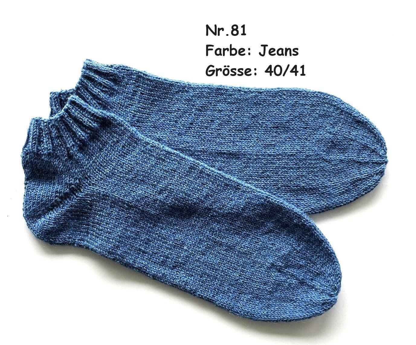 Calze: Sneaker - Socken handgestrickt  Gr.40/41  Nr.81 – Nuovo e nell'imballaggio originale da  venduto da