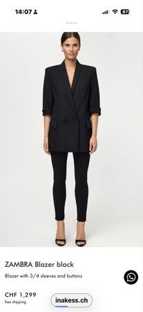 ZAMBRA Blazer schwarzen neu gr. S
