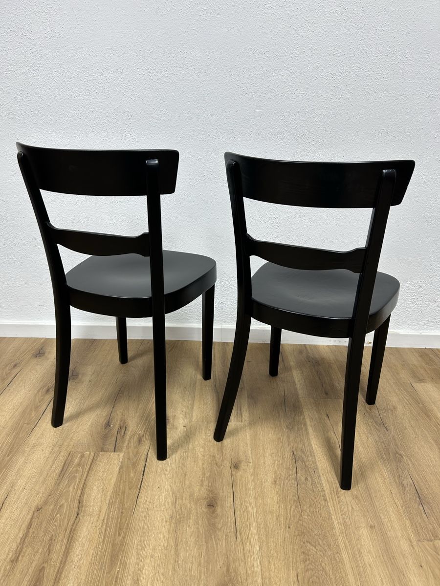 Horgen Glarus Stühle: 2er Set Beizenstühle Horgen Glarus schwarz – Gebraucht aus Basel von MoebelSackmann 4