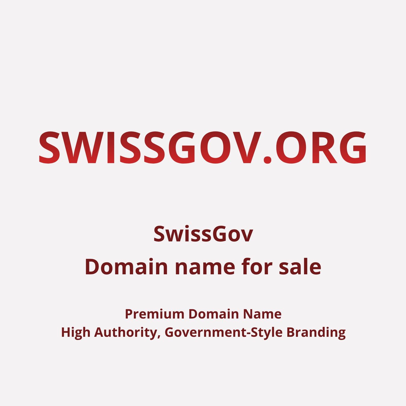 Sonstiges zu Computer & Netzwerk: SwissGov.org - Premium Domain Name – Neu (gemäss Beschreibung) aus Aubonne von sgmf 1