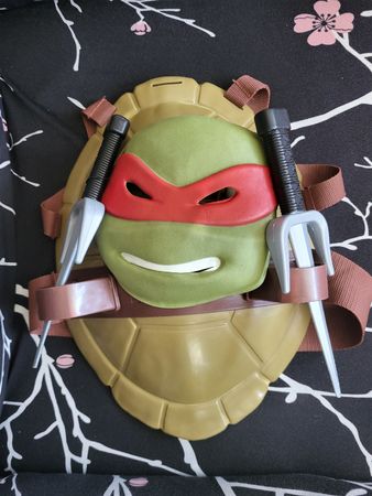 Set déguisement Tortues Ninja Raphael carapace+masque