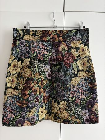 Rock Sandro Paris Blumenmuster bunt Grösse 2 gepflegt