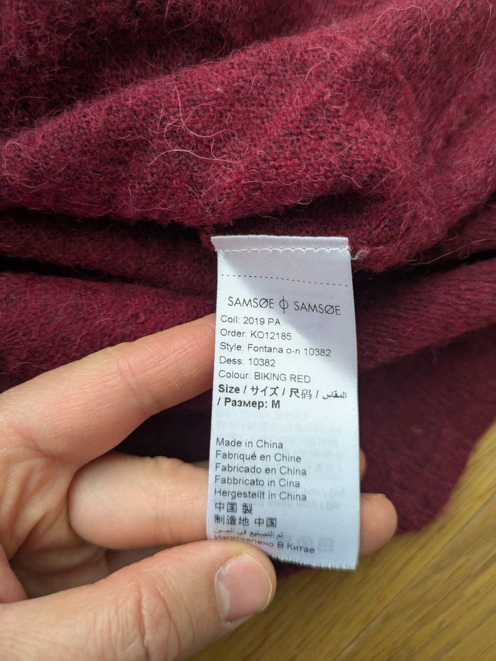 Samsøe Samsøe Maglioni & Felpe: Samsoe Samsoe Wolle-Strickpullover, Gr. M in Weinrot – Usato da Birmensdorf ZH venduto da elz_6ccw 2