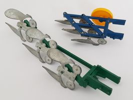 Britains 3-Schaar Pflug Set, 1:32, 70er Jahre vintage