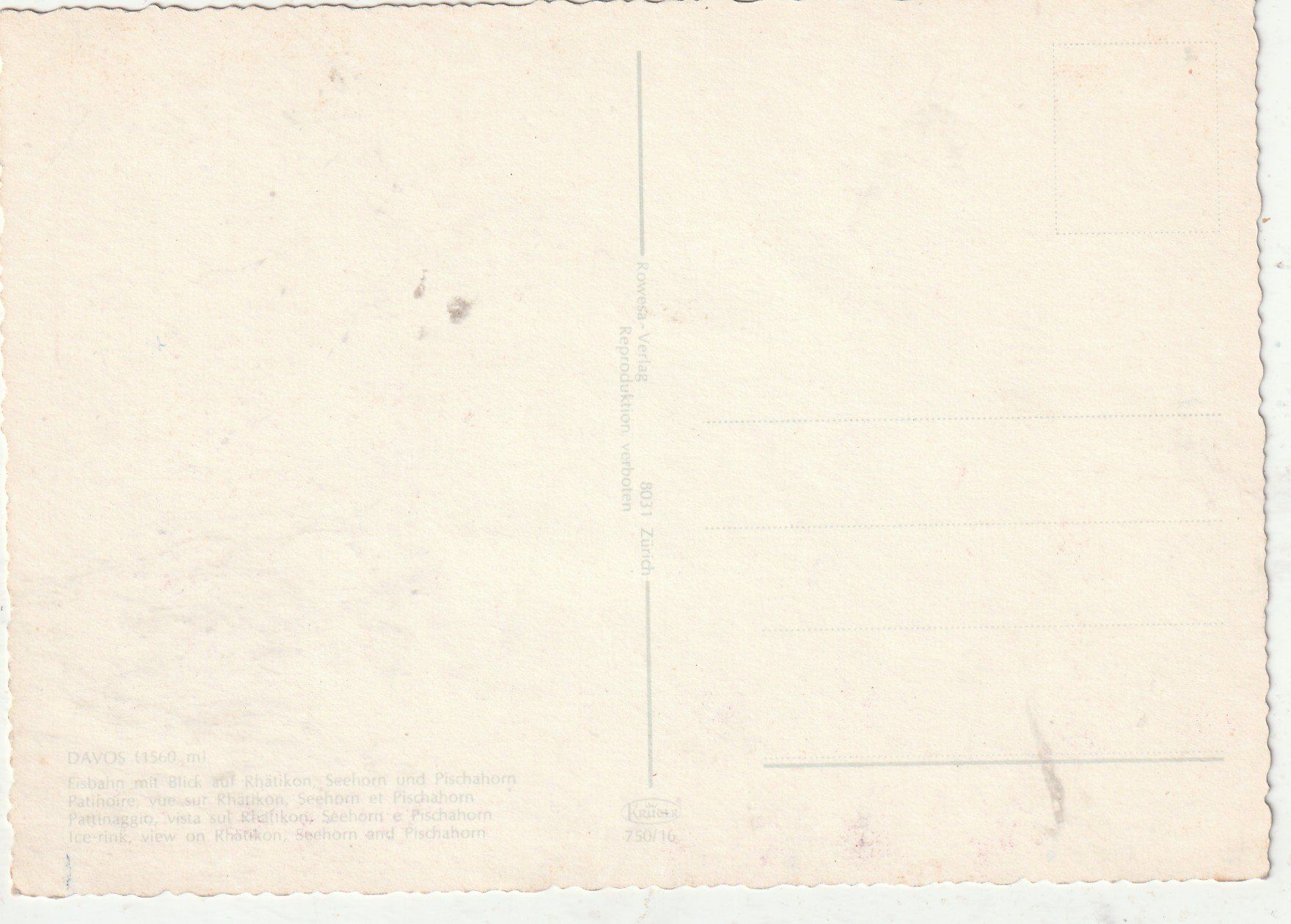 Cartoline postali: Davos Sportplatz – Usato da Lumbrein venduto da made02 1