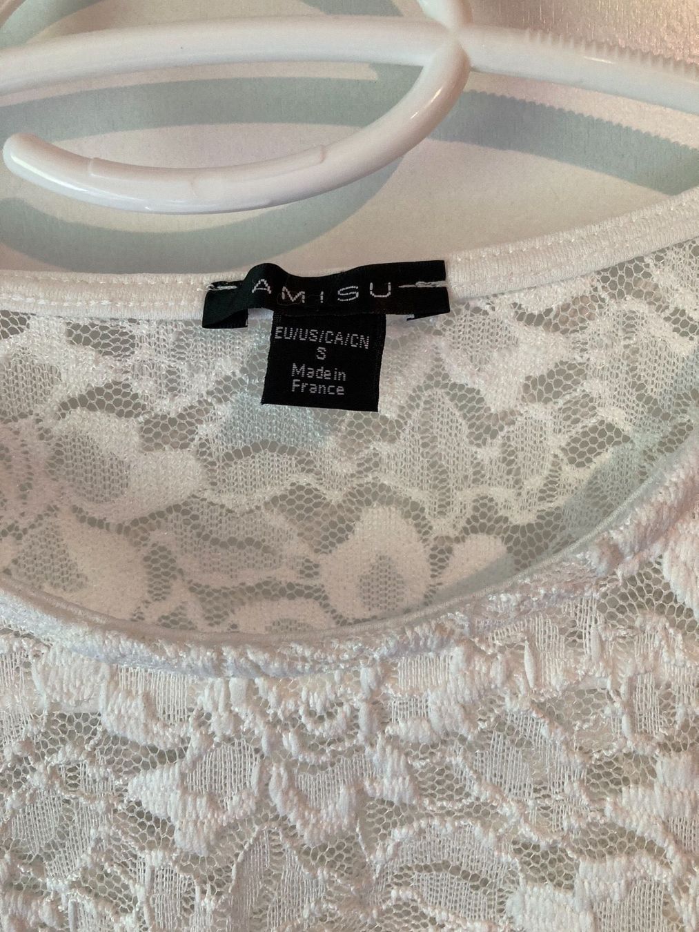 T-Shirts: Süsses weisses Spitzenshirt Gr. S – Gebraucht aus Thun von Vans_98 2