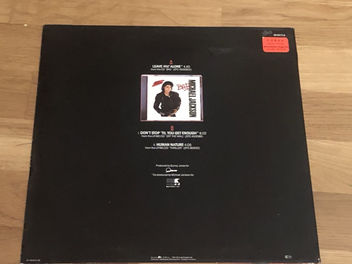 Dischi in vinile: Michael Jackson. 1989. MAXI. Leave me Alone – Usato da Faulensee venduto da Mizuno06 1