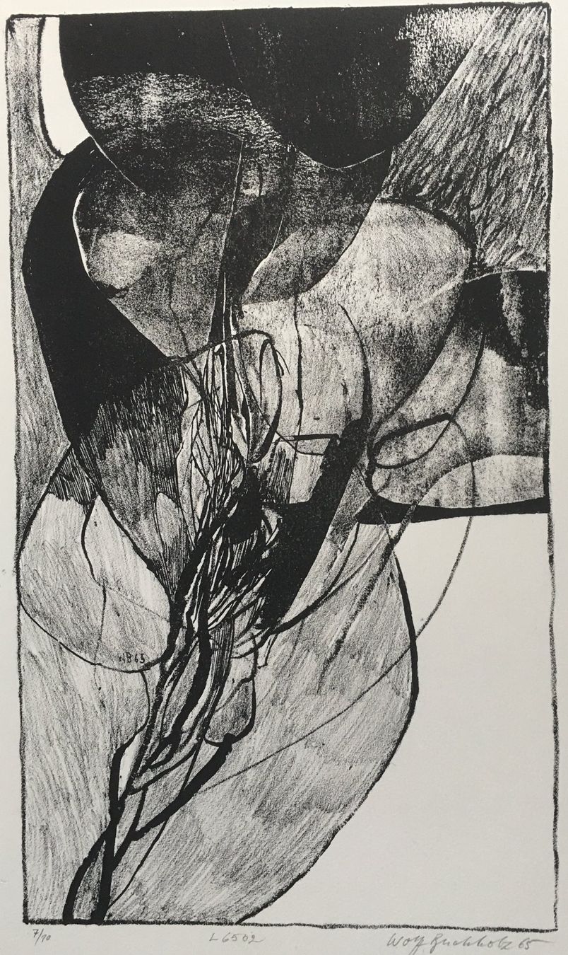 Grafica & Litografie: Wolff Buchholz      "Komposition L6502"      Lithographie – Usato da Nennigkofen venduto da juhit 5