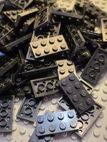 Lego 96x Platten  2x4(3020) schwarz